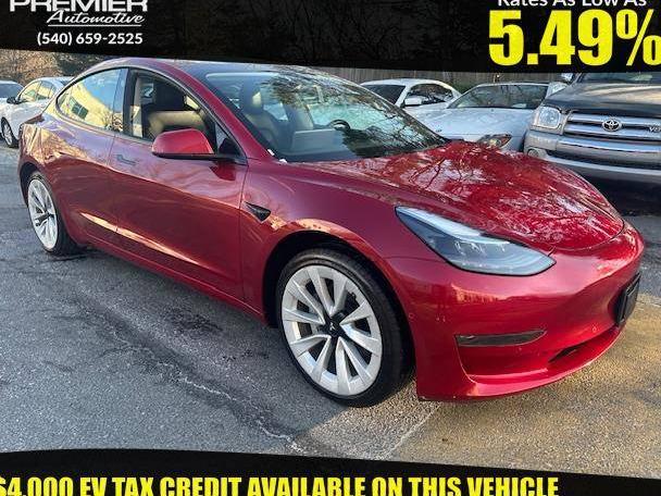 TESLA MODEL 3 2022 5YJ3E1EA2NF187286 image